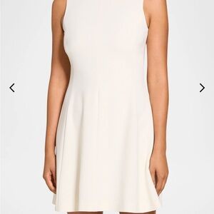 Theory Cream Sleeveless Dress